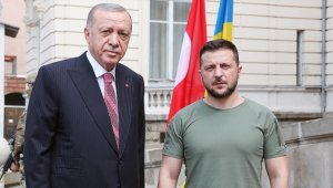 Cumhurbaşkanı Erdoğan, Ukrayna Devlet Başkanı Zelenskiy ile bir araya geldi