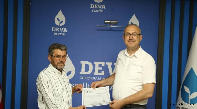 DEVA Partisi Özvatan’a ilçe başkanı atadı