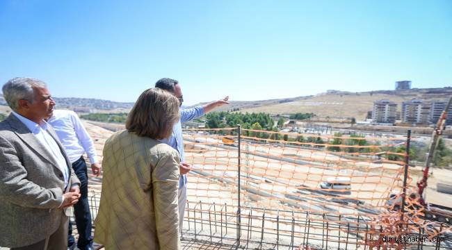 Gaziantep şehir hastanesinin inşaatına kalındığı yerden devam ediyor