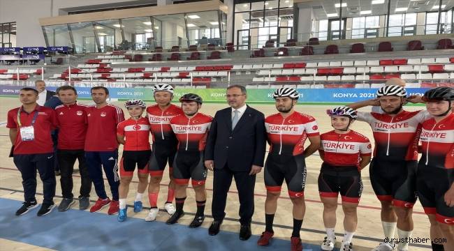 Gençlik ve Spor Bakanı Kasapoğlu, Konya Olimpik Veledromu'nda incelemelerde bulundu: