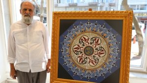 Hattat Mustafa Antika 9'uncu kişisel sergisini açtı