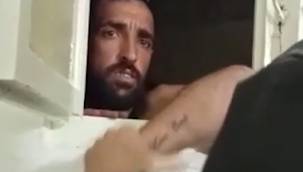 Havalandırma boşluğunda saklanan hırsızlık zanlısı yakalandı