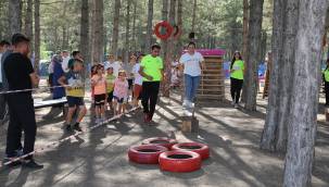Kayseri Büyükşehir'in eğlence ve sporla iç içe doğa kampı büyük ilgi görüyor 