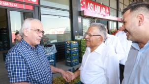 Kayseri Hali'ni ziyaret eden Büyükkılıç:'' esnaf dostu bir belediyeyiz''