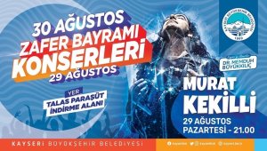 Kayseri'de 30 Ağustos Zafer Bayramı konserle kutlanacak