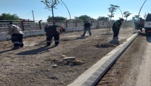 Kayseri'de yeşil alan çalışmaları sürüyor