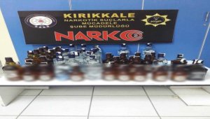 Kırıkkale'de 62 şişe kaçak içki ele geçirildi