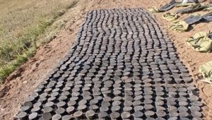 Laçın'da Ermenilerin döşediği 1318 mayın tespit edildi