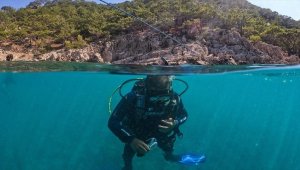 Mersin'deki Dana Adası'nda dalış turizmi yaygınlaşıyor