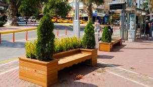 Modern ve estetik kent mobilyaları Değirmendere’ye yakıştı