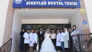 Şahinbey Belediyesi en mutlu günlerinde yanlarında oldu