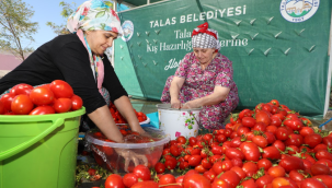 Talas'ta kış hazırlıkları son gününde de dolu dolu geçti