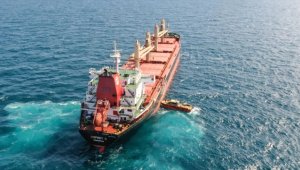 Ukrayna'dan tahıl alacak gemi İstanbul'dan hareket etti