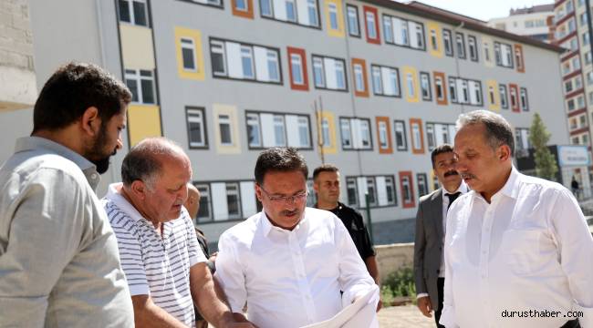 Vali Çiçek ve Başkan Yalçın'dan yatırım turu