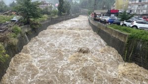 Artvin'de sağanak su baskınlarına neden oldu