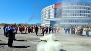 Beyşehir'de afet farkındalık eğitimi ve deprem tatbikatı