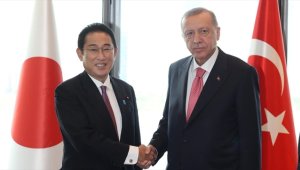 Cumhurbaşkanı Erdoğan Japonya Başbakanı Kişida'yı kabul etti