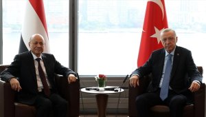 Cumhurbaşkanı Erdoğan Yemen Başkanlık Konseyi Başkanı El-Alimi'yi kabul etti