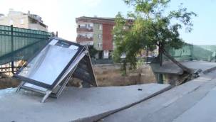 Facianın eşiğinden dönüldü: Gaziosmanpaşa’da hafriyat çalışmasında yol çöktü