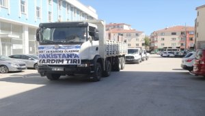 Gölbaşı'ndan Pakistan'daki sel bölgesine yardım tırı