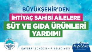 İhtiyaç sahibi ailelere süt ve gıda yardımı talep başvuruları başladı