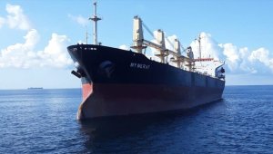 İstanbul Boğazı'nın girişinde arızalanan yük gemisi Ahırkapı'ya emniyetle demirletildi