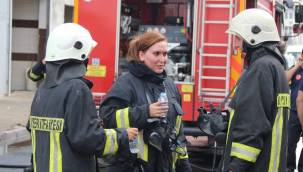 Kayseri'de Korkusuz kadın itfaiyeciler görev başında