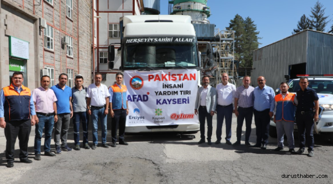 Kayseri Şeker'den Pakistan'daki sel bölgesine yardım