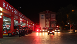 Kayseri'den Mersin'deki yangın söndürme çalışmalarına destek