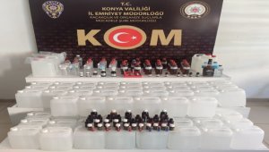 Konya'da kaçak ve sahte içki operasyonunda 5 şüpheli yakalandı