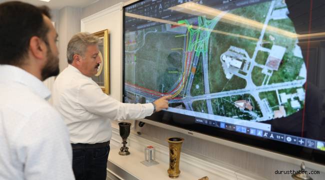 Melikgazi’de trafiği rahatlatacak alternatif yol çalışması
