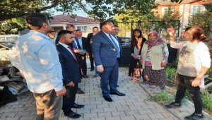 MHP Kırıkkale Milletvekili Öztürk'ten evi yanan kadına destek