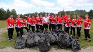 Milli boksörlerden çevre duyarlılığı 