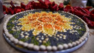 Raf ömrü geçen bakliyat ürünlerini mozaik sanatında kullanarak kenti tanıtacak