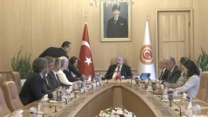 Şentop, İrlanda Parlamentosu Dışişleri ve Savunma Ortak Komitesi Başkanı Flanagan'ı kabul etti