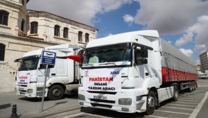 Sivas'tan Pakistan'daki selzedeler için 2 yardım tırı gönderildi