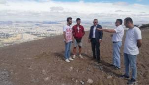 Talas Belediyesi Ali Dağı Yamaç Paraşütü uçuş pistini yeniliyor