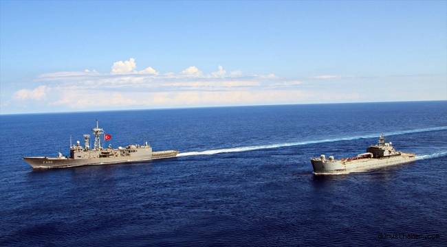 Türk ve Libya askeri gemileri arasında ortak eğitim