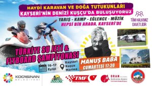Türkiye Su Jeti ve Flyboard Şampiyonası Kayseri'de başladı 