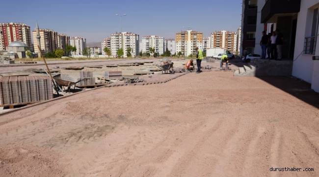 Yeşille İç İçe Bir Melikgazi İçin Park Yapım Çalışmaları Devam Ediyor