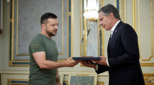 Zelenskiy, ABD Dışişleri Bakanı Blinken ile görüştü