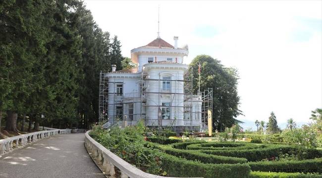 Atatürk Köşkü'nün restorasyonu titizlikle yürütülüyor