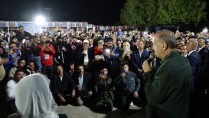 Cumhurbaşkanı Erdoğan, Silvan'da vatandaşlarla bir araya geldi