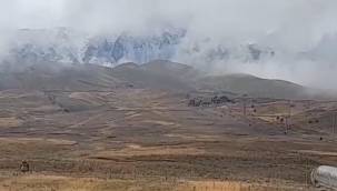 Erciyes’e kar yağdı