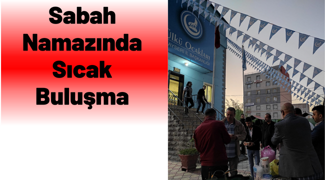 Sabah namazından sonra çorba ikramında bulunuldu