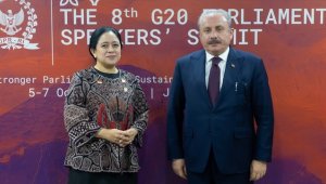 TBMM Başkanı Şentop, Endonezya Temsilciler Meclisi Başkanı Maharani ile görüştü