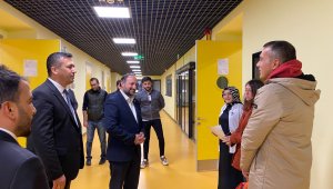 AK Parti Milletvekili Karayel, belediyenin tesislerini gezdi