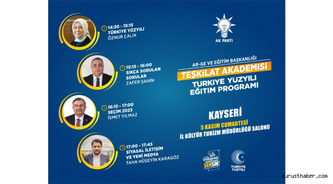 AK Parti, Teşkilat Akademisi’nde 3.dönem başlıyor