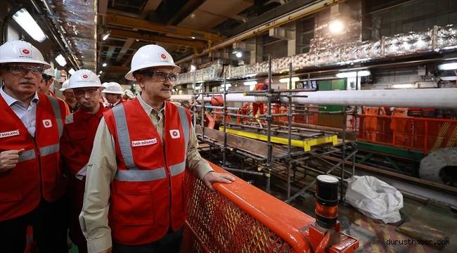 Bakan Dönmez: Karadeniz gazını karaya ulaştırmak için deniz altında yapılan boru hattı yüzde 97 tamamlandı