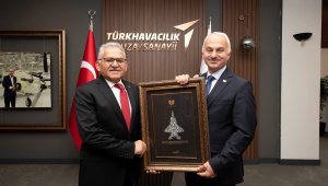 Başkan Büyükkılıç'tan TUSAŞ Genel Müdürü Kotil'e ziyaret 